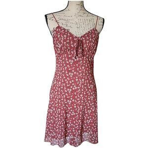 Y2k Babydoll Floral Spaghetti Strap Pull On Dress Size Medium Lined MilkMaid